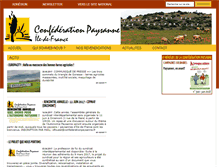 Tablet Screenshot of ile-de-france.confederationpaysanne.fr